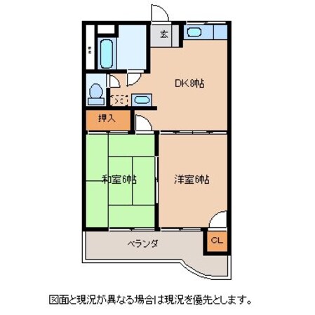 戸田ハイツの物件間取画像